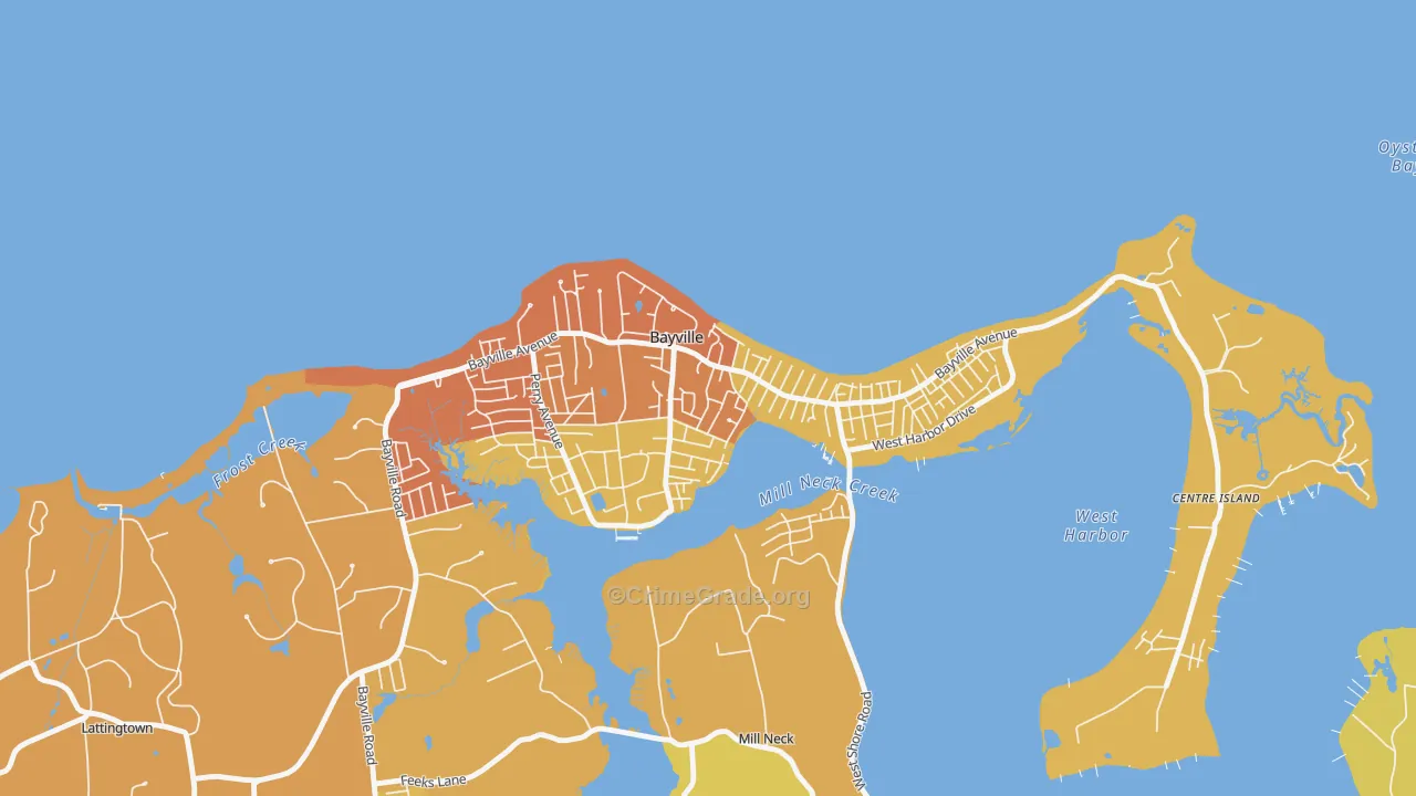 Bayville, NY Map of Murder Rates