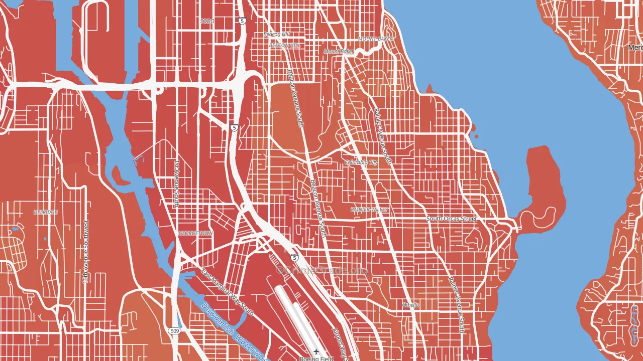 Beacon Hill, Seattle, WA Map of Murder Rates