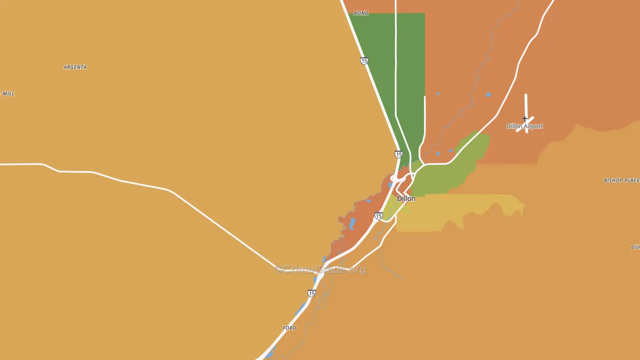 Beaverhead County, MT Map of Murder Rates