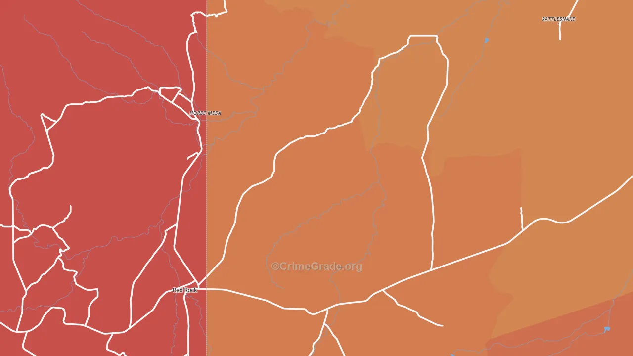 Beclabito, NM Map of Murder Rates