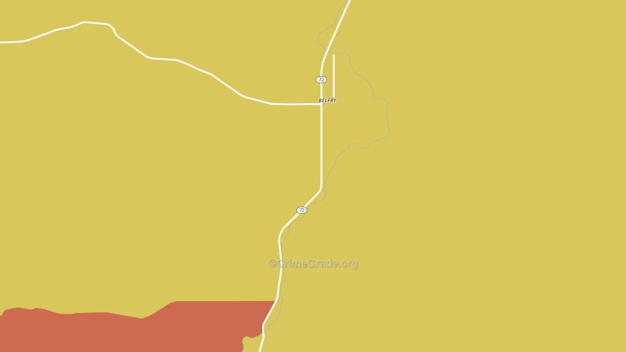 Belfry, MT Map of Murder Rates