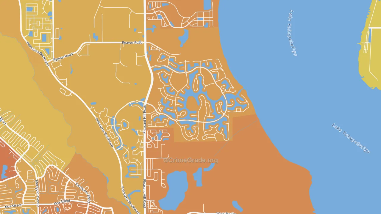 Bellalago, Kissimmee, FL Map of Murder Rates
