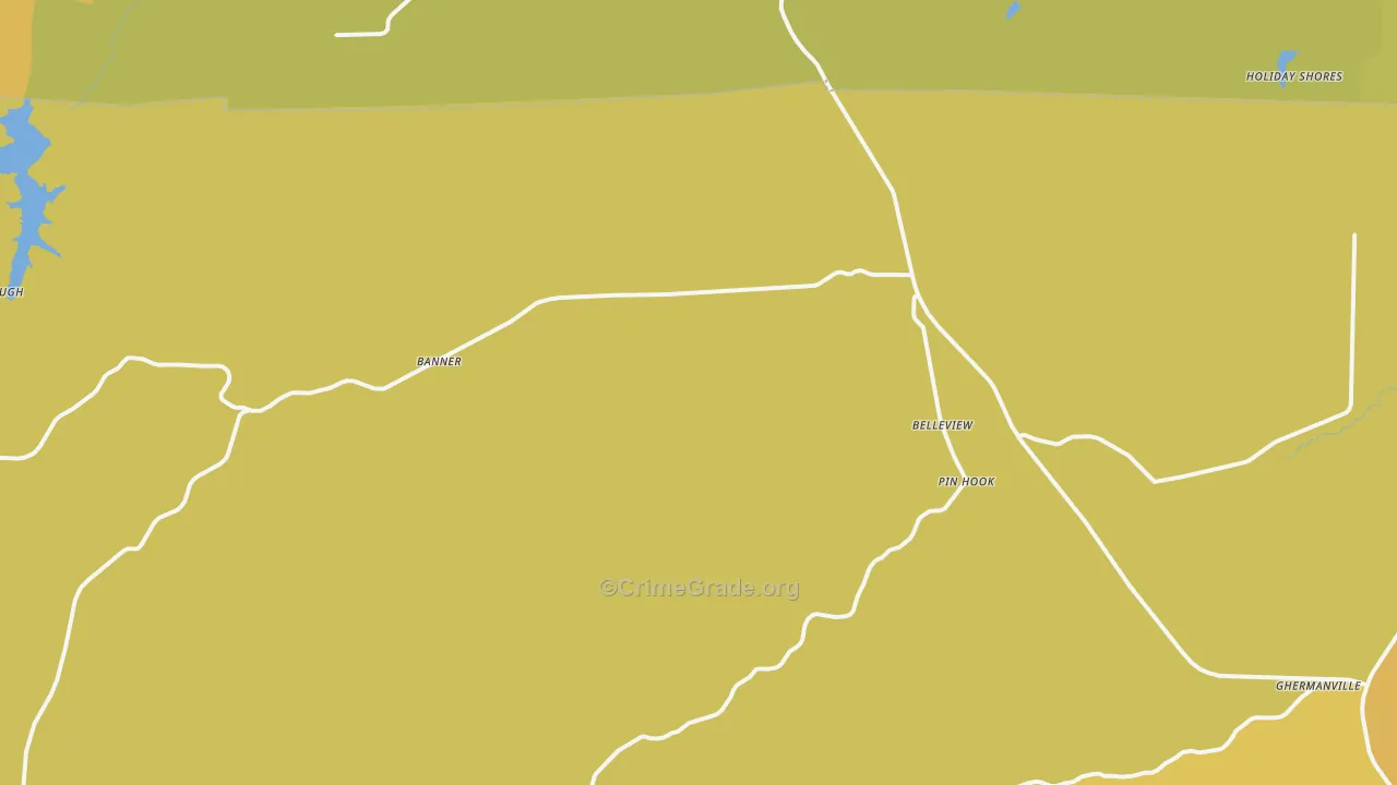 Belleview, MO Map of Murder Rates