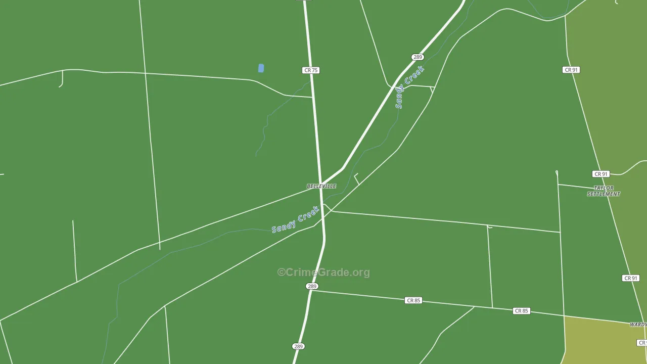 Belleville, NY Map of Murder Rates