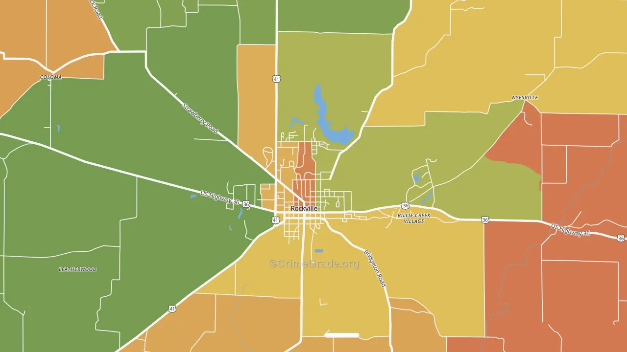 Bellmore, IN Map of Murder Rates