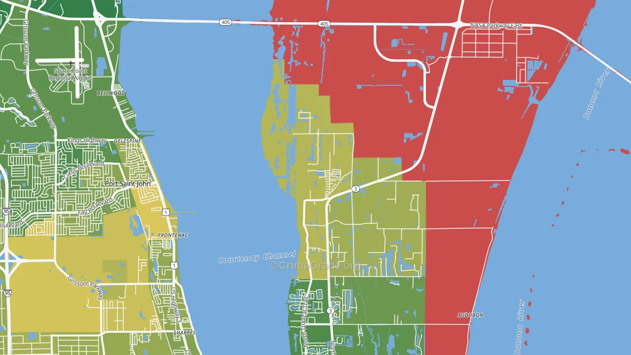Bellwood, FL Map of Murder Rates
