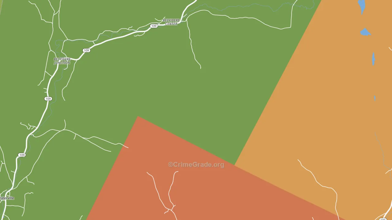 Belvidere Center, VT Map of Murder Rates