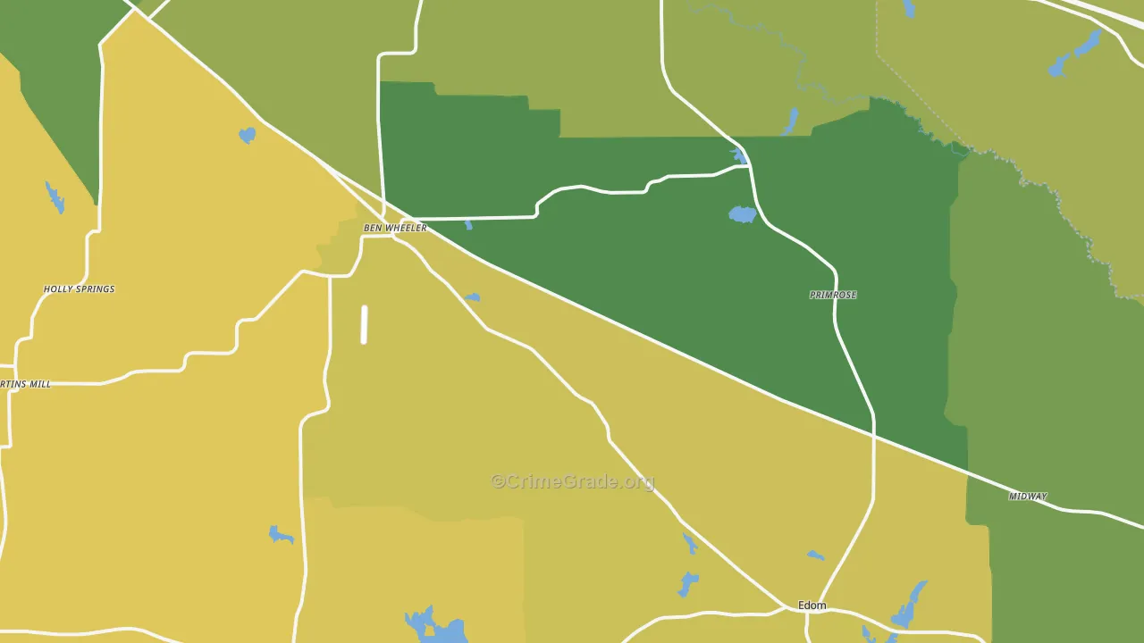 Ben Wheeler, TX Map of Murder Rates