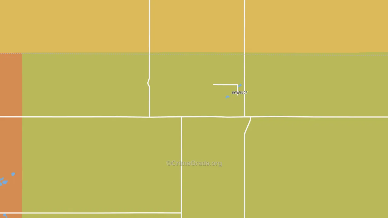 Benedict, ND Map of Murder Rates