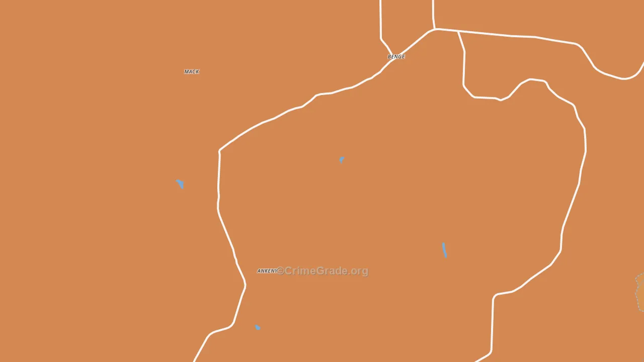 Benge, WA Map of Murder Rates