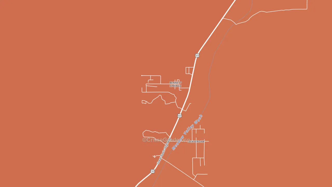 Bennett Springs, NV Map of Murder Rates