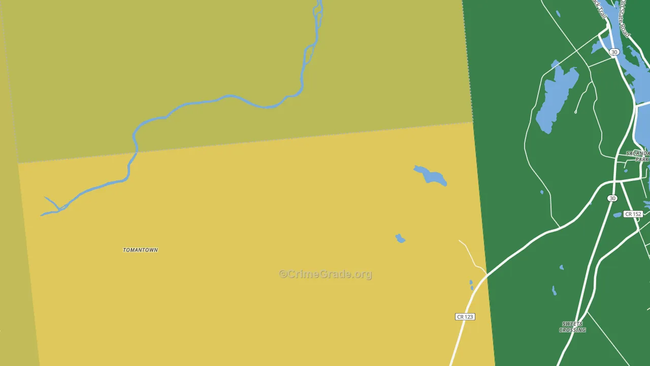 Benson, NY Map of Murder Rates