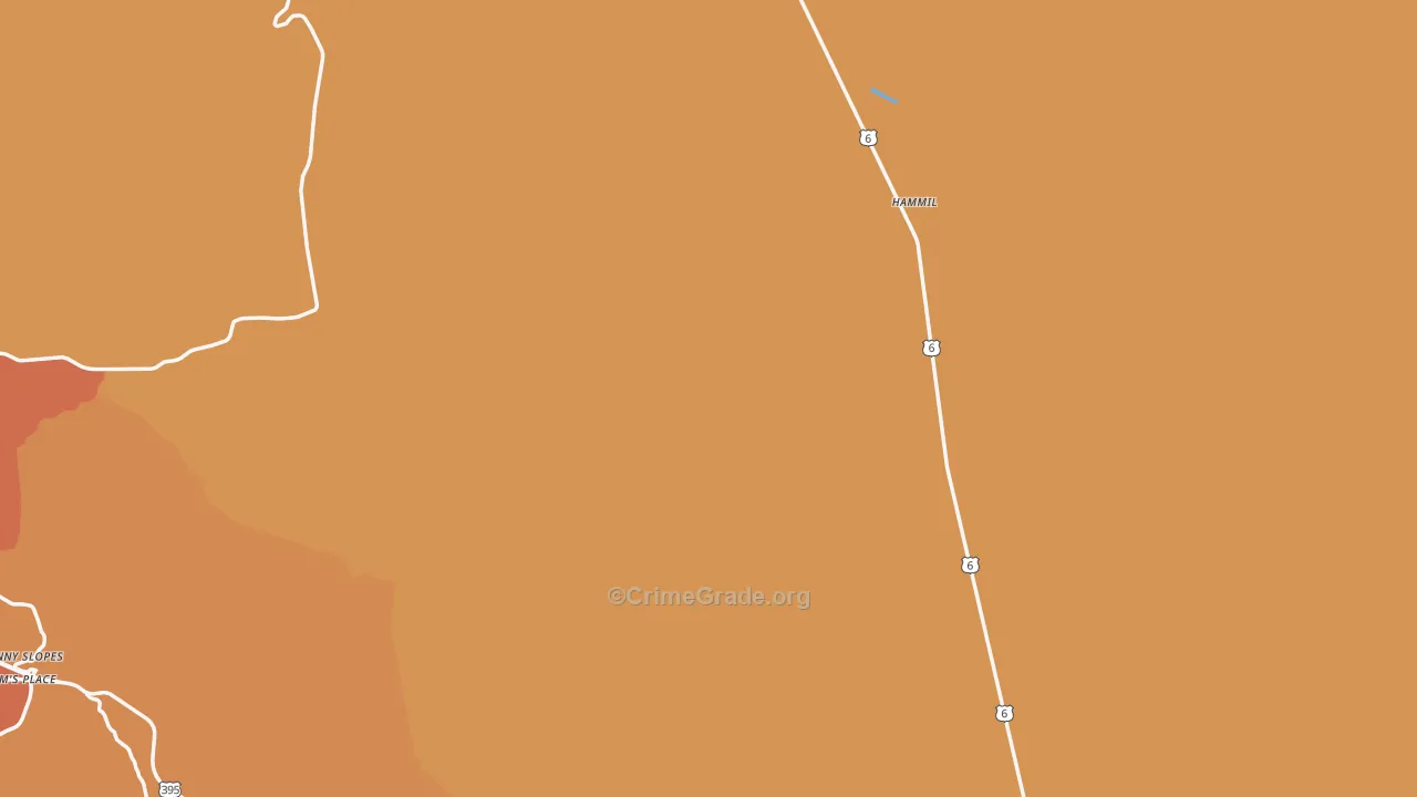 Benton, CA Map of Murder Rates