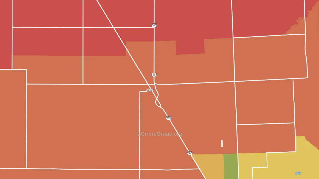 Berea, NE Map of Murder Rates