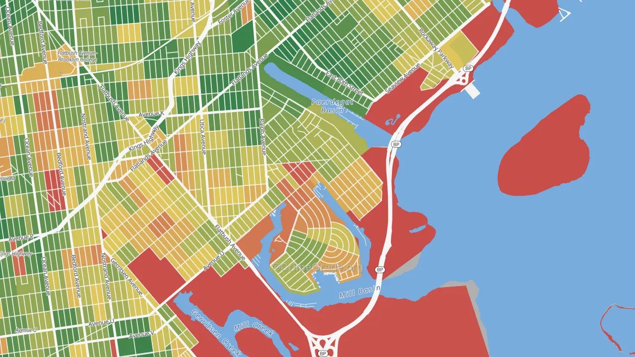 Bergen Beach, Brooklyn, NY Map of Murder Rates
