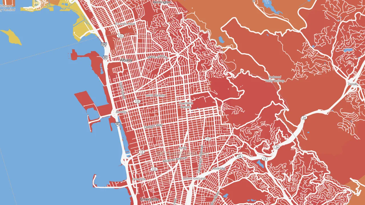 Berkeley, CA Map of Murder Rates