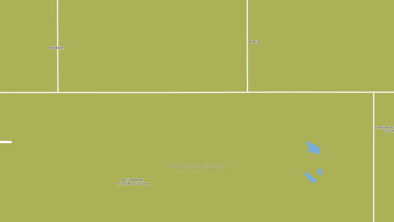 Berlin, ND Map of Murder Rates