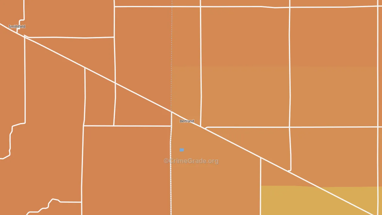 Bertrand, NE Map of Murder Rates