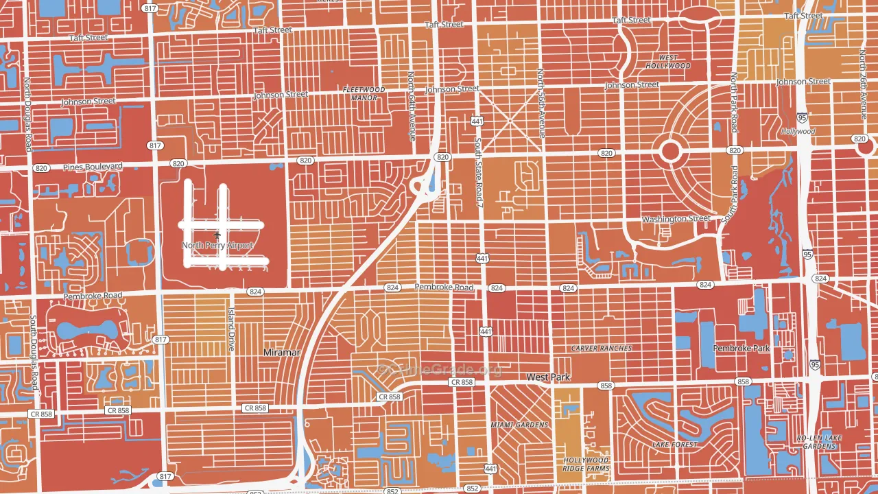 Beverly Park, Hollywood, FL Map of Murder Rates