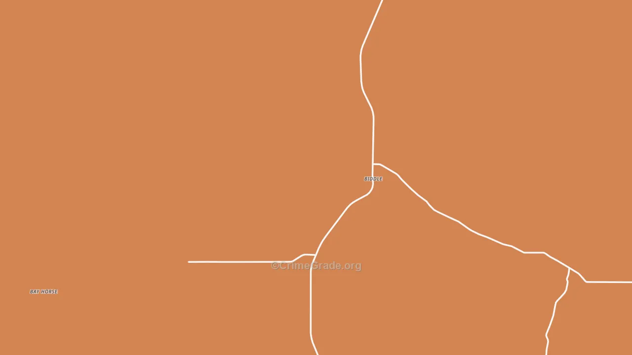 Biddle, MT Map of Murder Rates