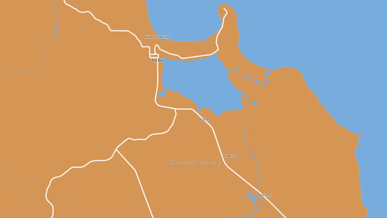 Big Bay, MI Map of Murder Rates