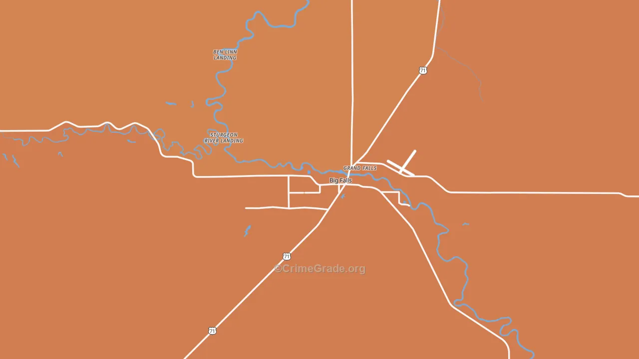 Big Falls, MN Map of Murder Rates