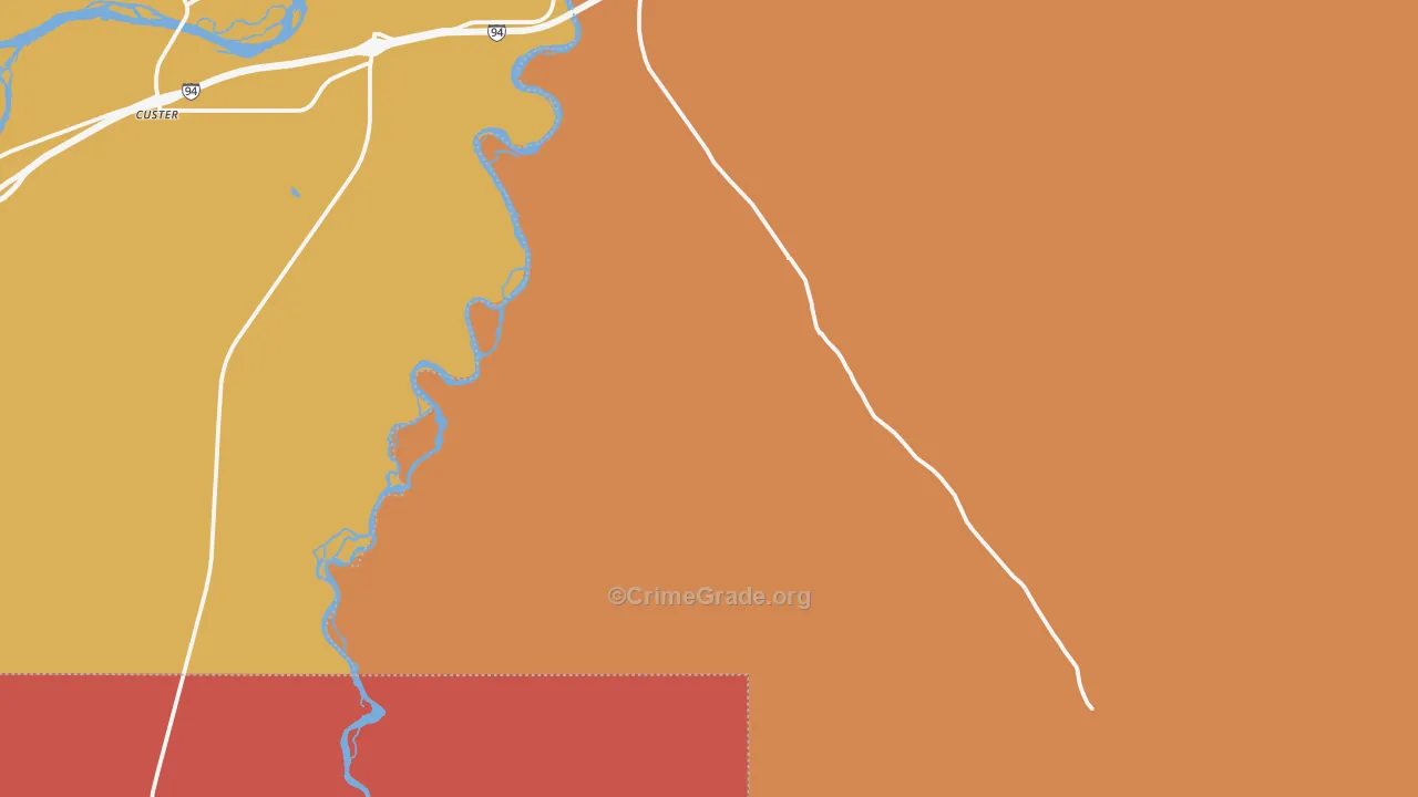 Big Horn, MT Map of Murder Rates