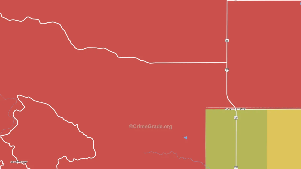 Billings County, ND Map of Murder Rates