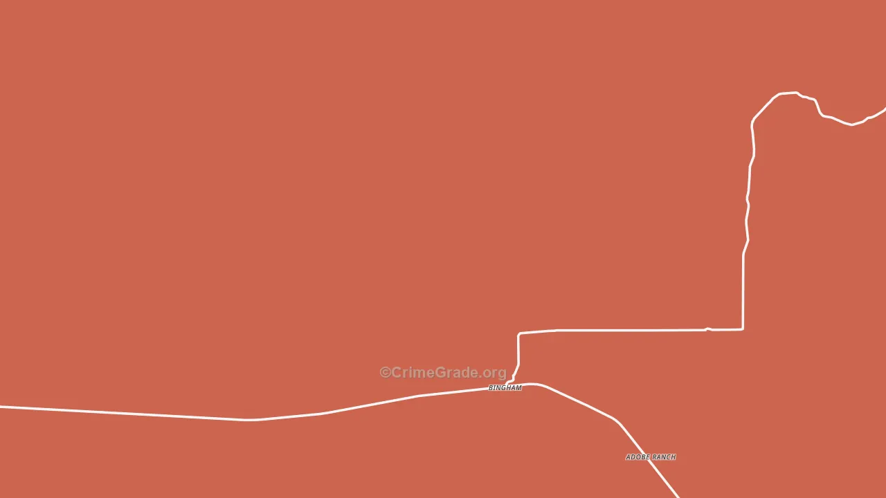Bingham, NM Map of Murder Rates
