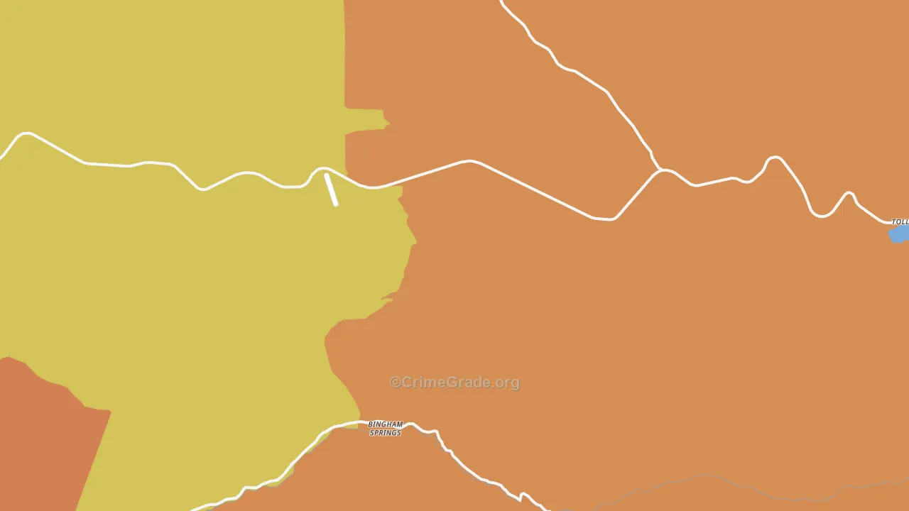 Bingham Springs, OR Map of Murder Rates