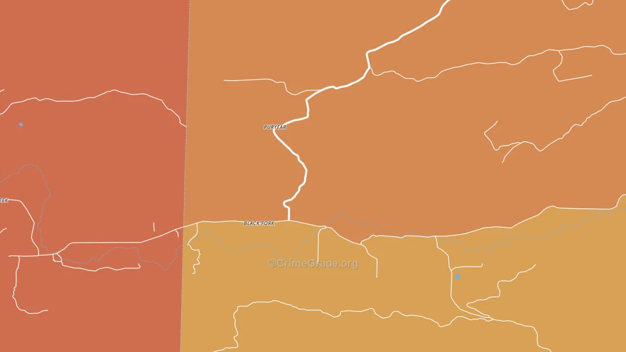 Black Fork, AR Map of Murder Rates