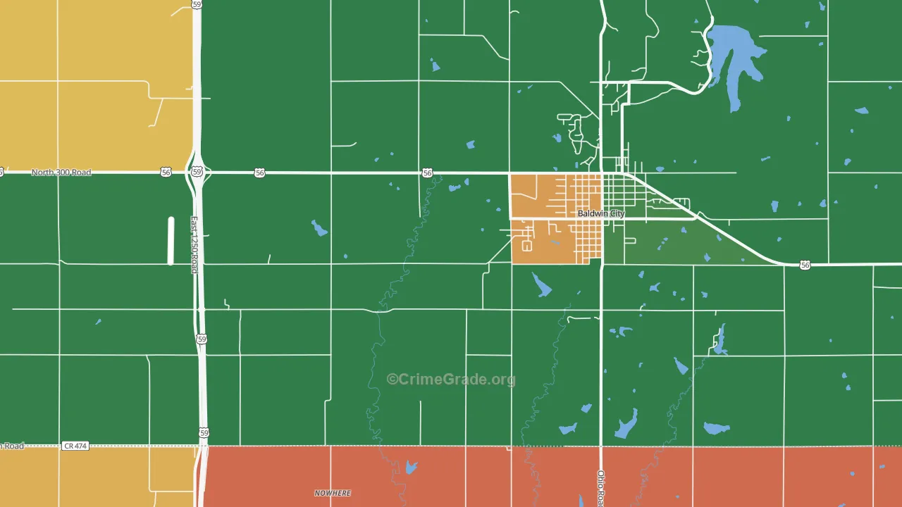 Black Jack, KS Map of Murder Rates