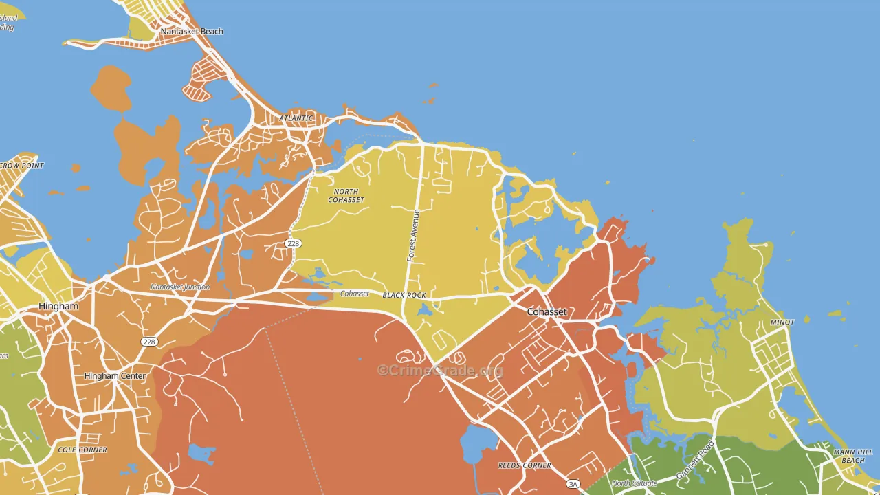 Black Rock, MA Map of Murder Rates