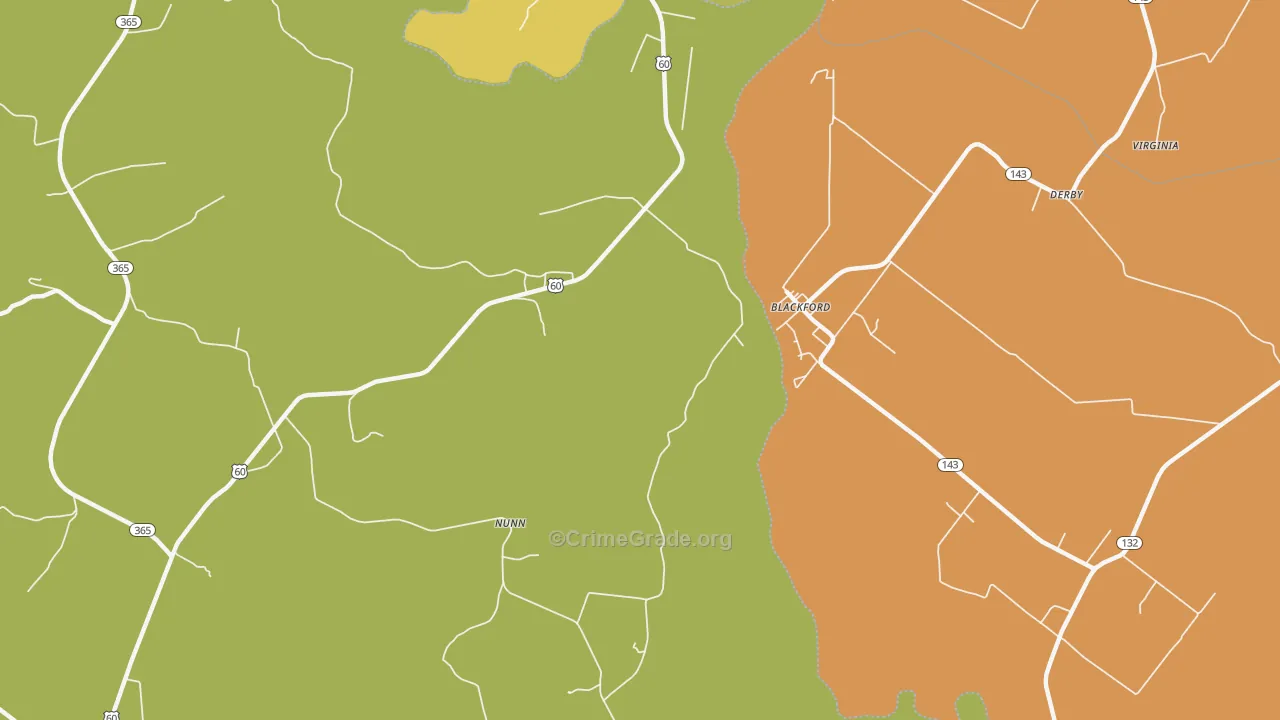 Blackford, KY Map of Murder Rates