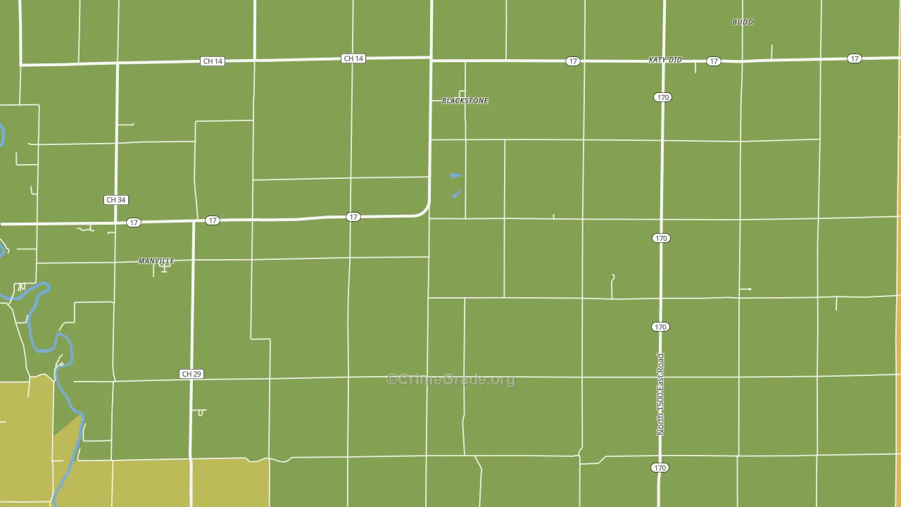 Blackstone, IL Map of Murder Rates