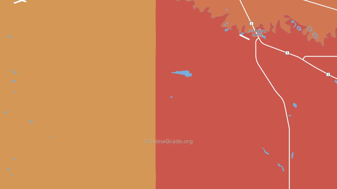 Blaine County, MT Map of Murder Rates