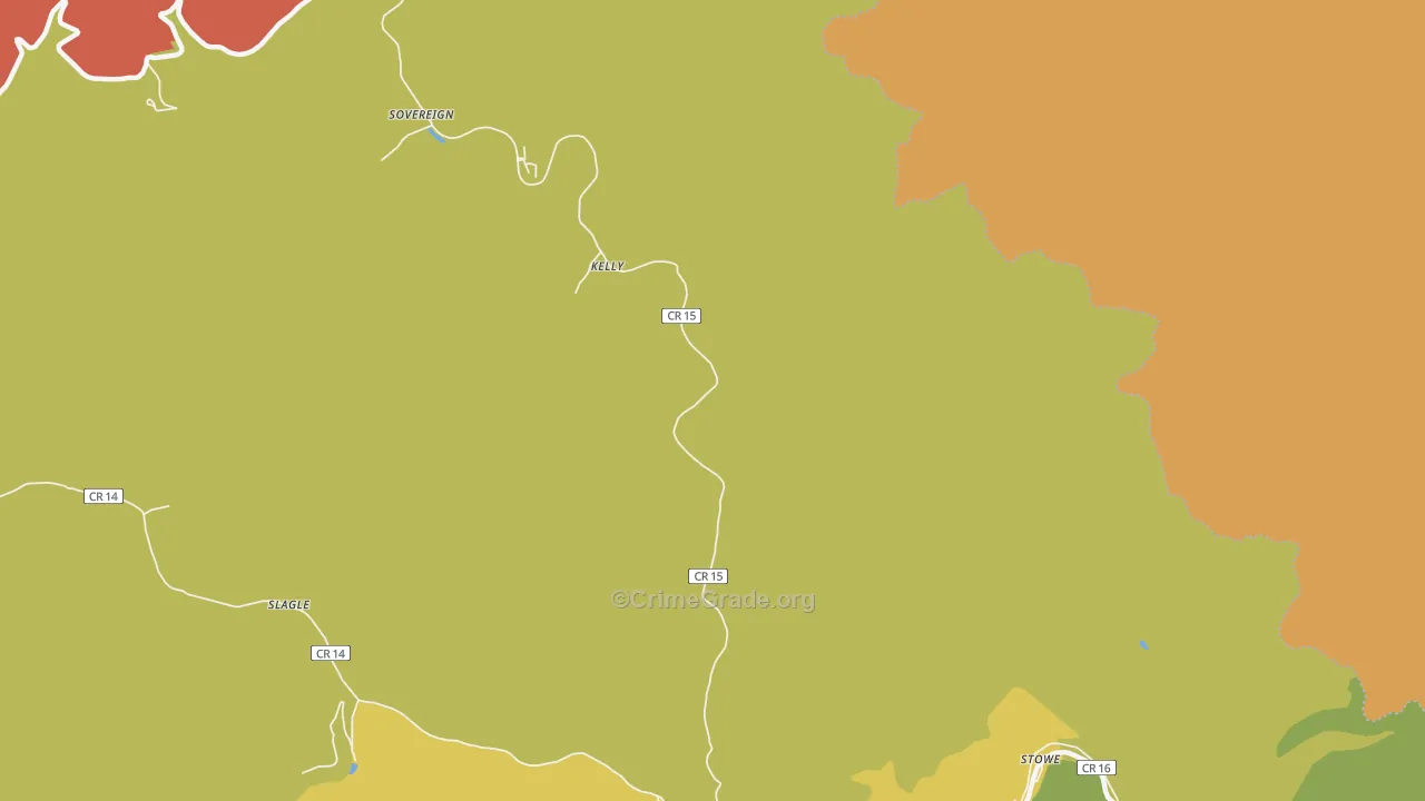 Blair, WV Map of Murder Rates