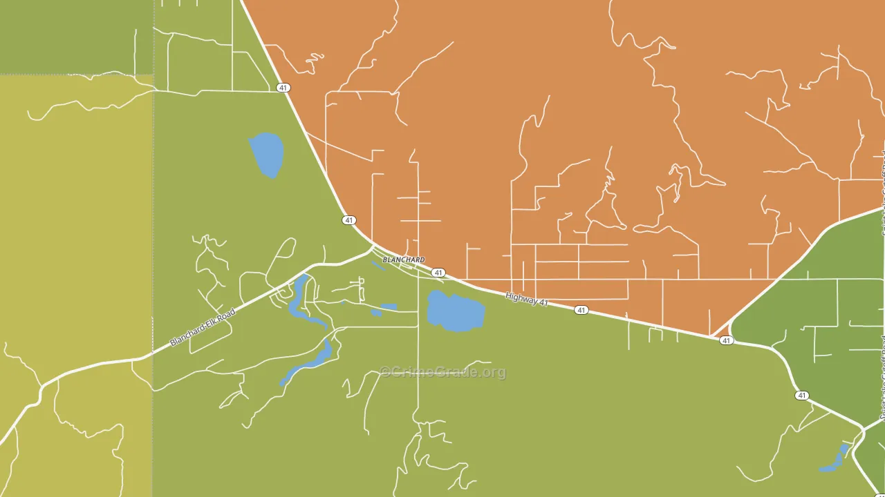Blanchard, ID Map of Murder Rates