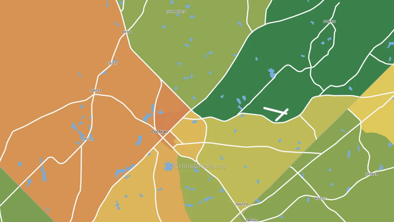 Bleckley County, GA Map of Murder Rates