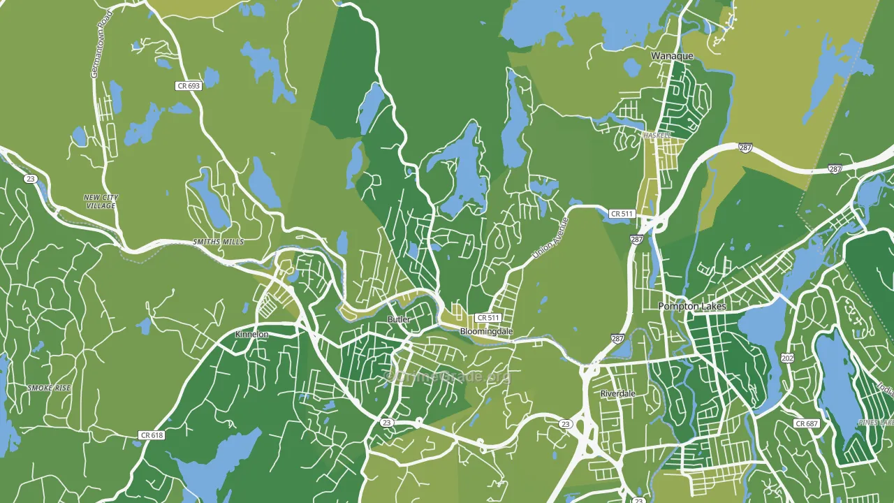 Bloomingdale, NJ Map of Murder Rates