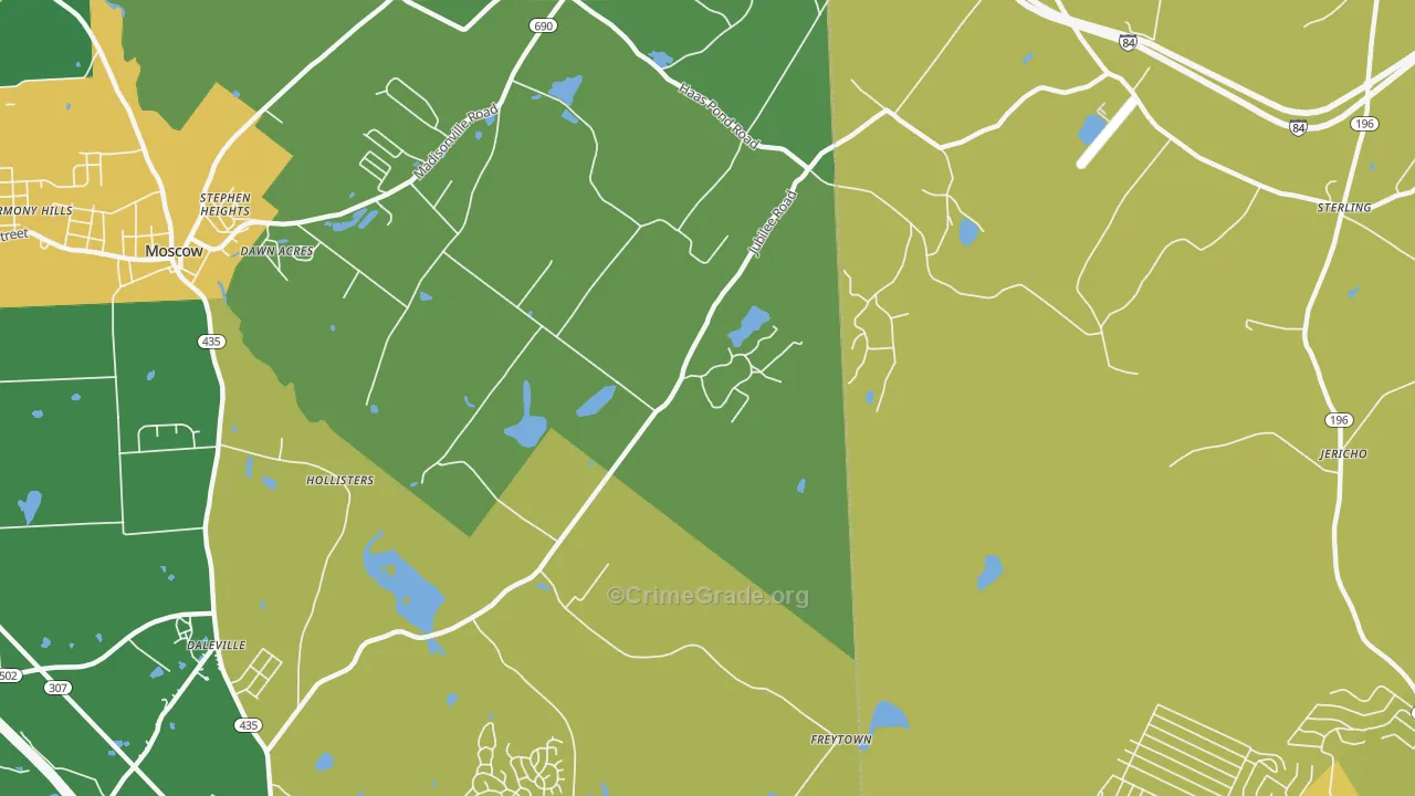 Bloomington, PA Map of Murder Rates