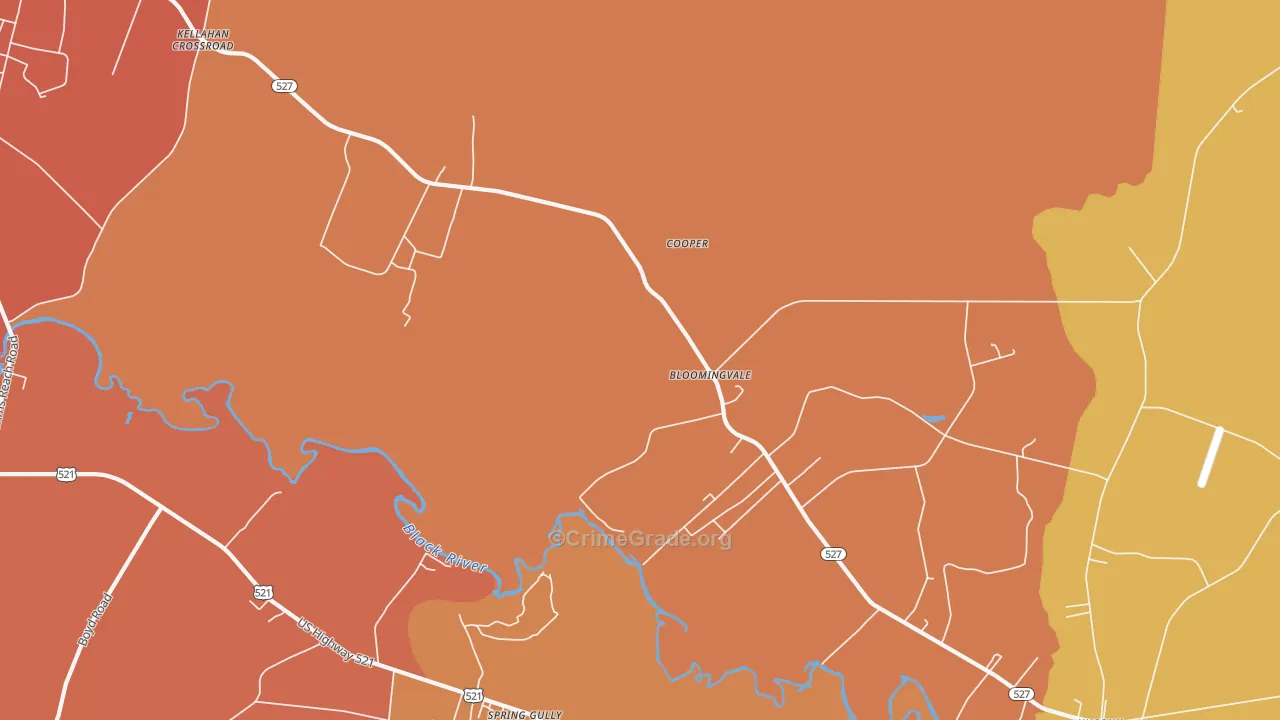 Bloomingvale, SC Map of Murder Rates