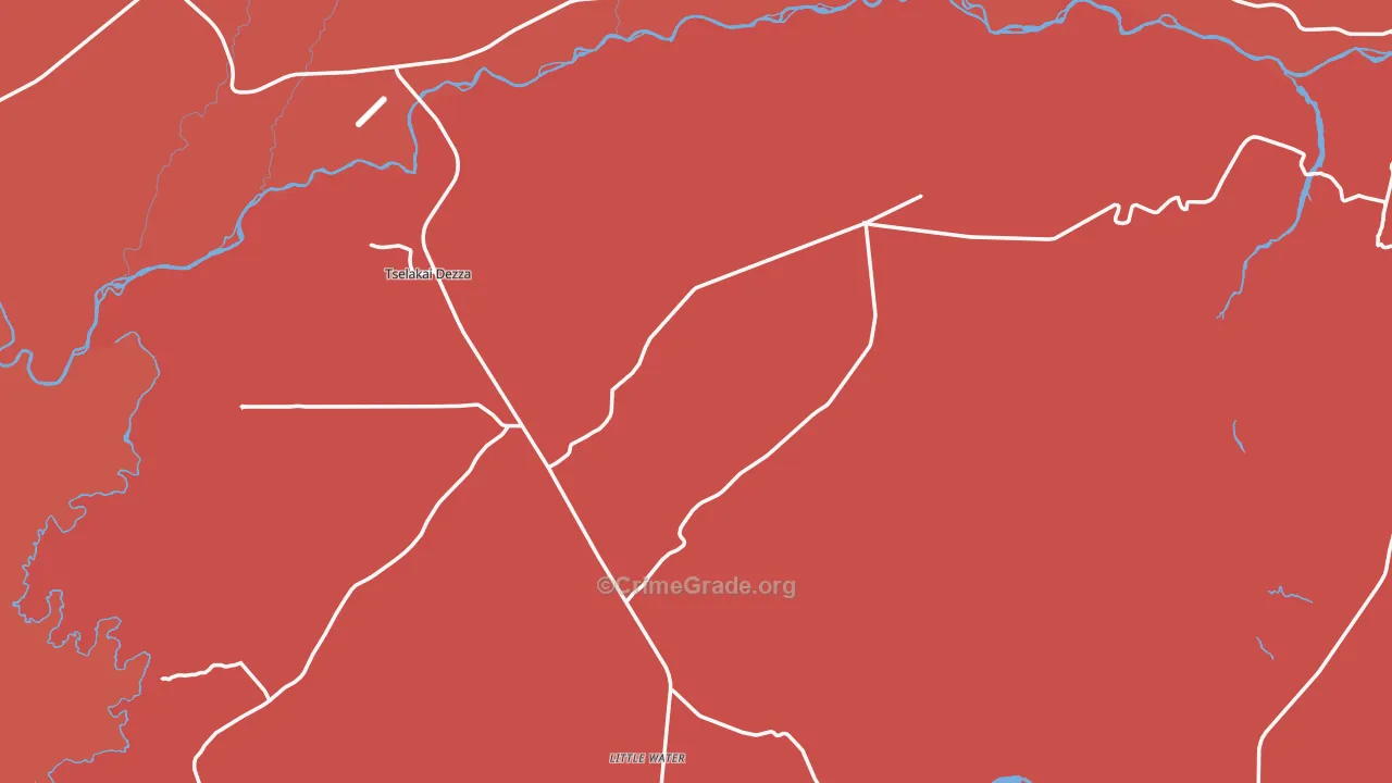 Bluff, UT Map of Murder Rates