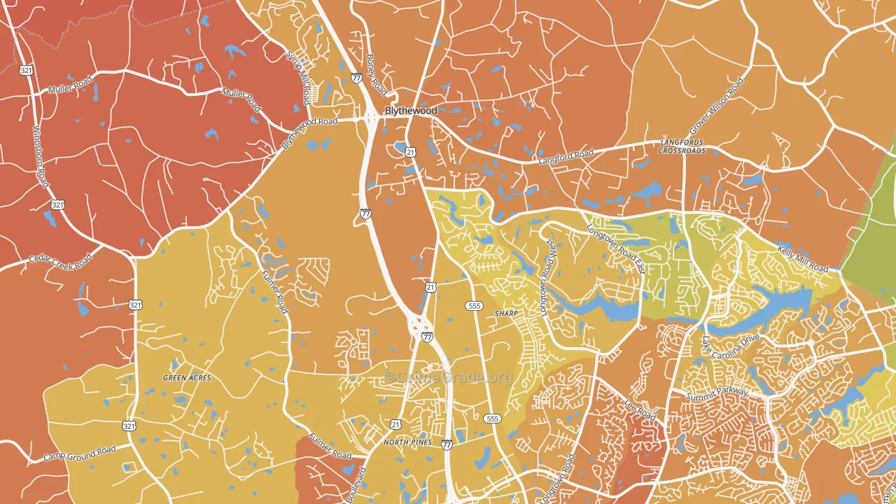 Blythewood, SC Map of Murder Rates
