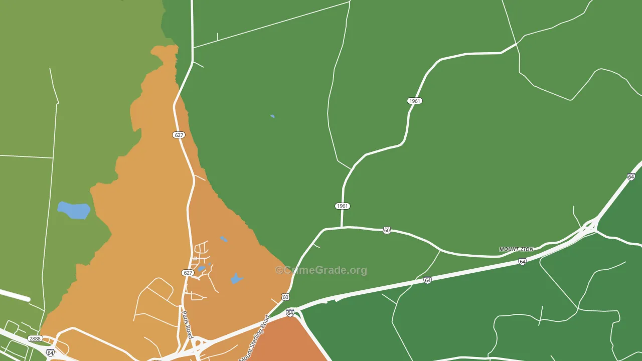 Bon Haven, KY Map of Murder Rates