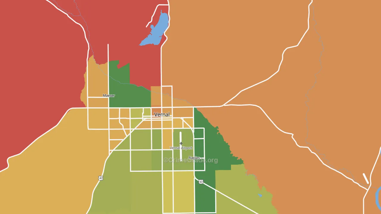 Bonanza, UT Map of Murder Rates