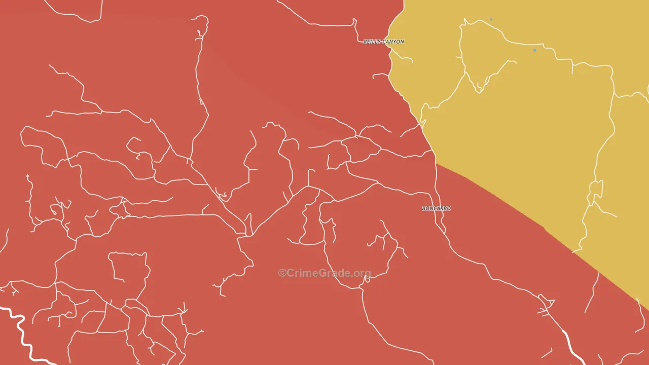 Boncarbo, CO Map of Murder Rates