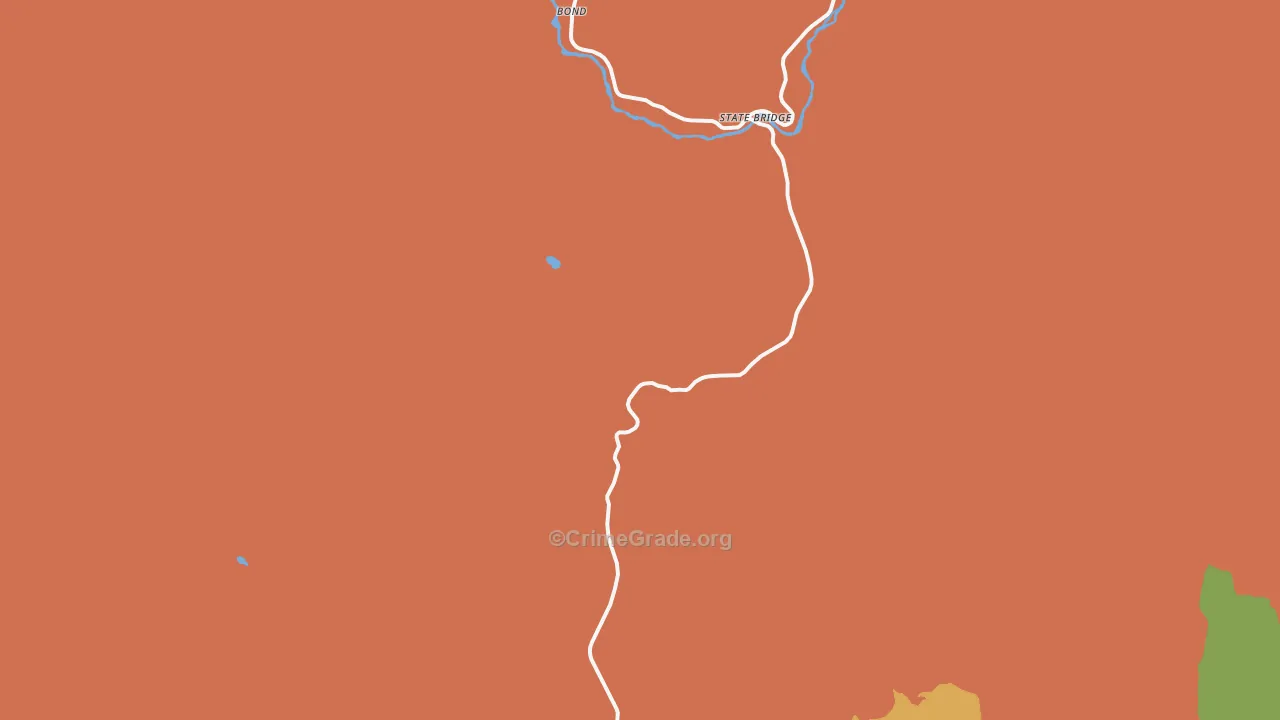 Bond, CO Map of Murder Rates
