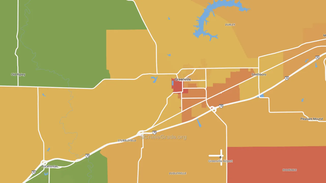 Bond County, IL Map of Murder Rates