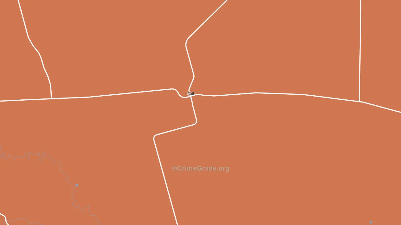 Borden County, TX Map of Murder Rates